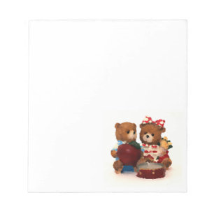 teddy bear notepad