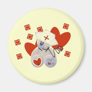 Teddy Bear Nurse Love Tshirts and Gifts Magnet