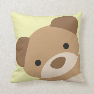 Teddy Bear Nursery Decorative Pillow Yellow