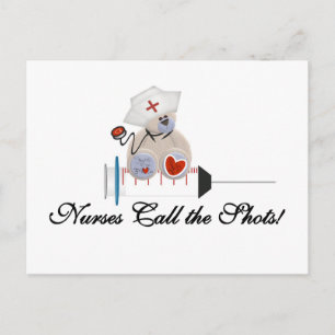 Teddy Bear Nurses Call the Shots T-shirts and Gift Postcard