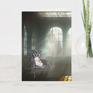 Teddy Bear On A Chair  Card
