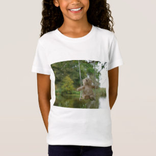 Teddy bear on a swing on a tree T-Shirt