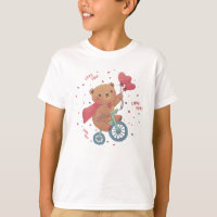 Teddy Bear on Bike: Love You!