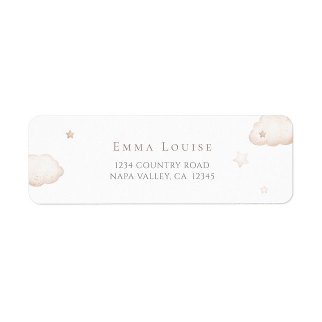 Teddy Bear Over The Moon Neutral Baby Shower  (Front)