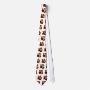 teddy bear pair tie