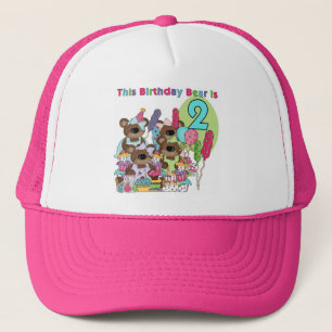Teddy Bear Party 2nd Birthday T-shirts and Gifts Trucker Hat