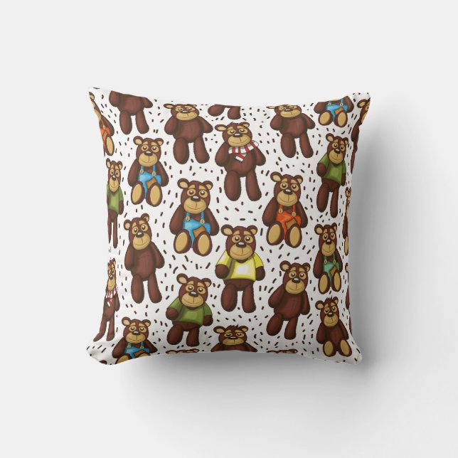 Teddy Bear pattern Cushion (Front)