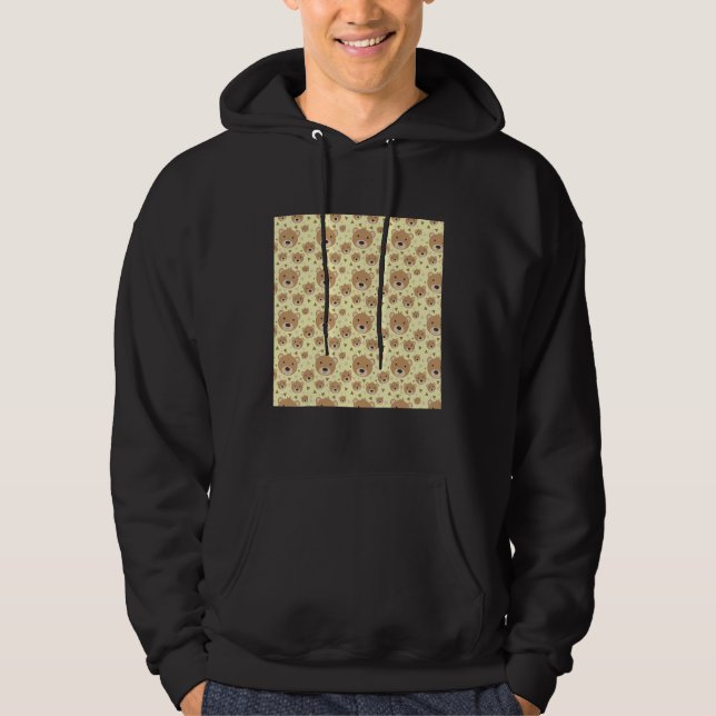 Teddy Bear Pattern Hoodie (Front)