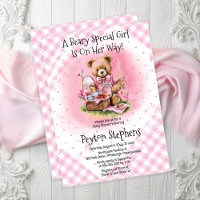 Teddy Bear Picnic Beary Special Girl Baby Shower