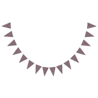 Teddy Bear Picnic Birthday Blue & Red Gingham Bunting