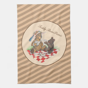 Teddy Bear Picnic Tea Towel