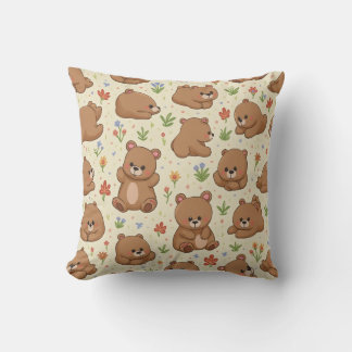 Teddy bear pillow cushion