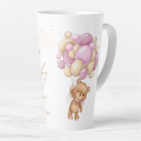 Teddy Bear Pink Balloons Baby Shower
