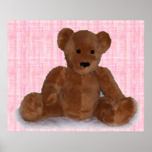 Teddy Bear (pink) Poster