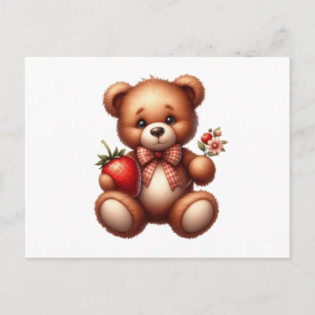 Teddy bear postcard (Front)