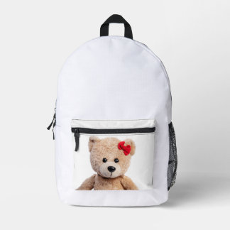 Teddy bear Print Cut Sew Bag