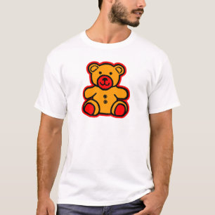 Teddy Bear Red Orange The MUSEUM Zazzle Gifts T-Shirt
