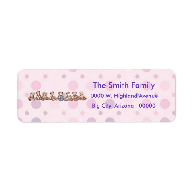 Teddy Bear Return Label (TBA) (Front)
