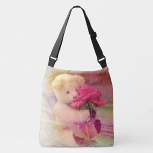 Teddy Bear Rose Crossbody Bag