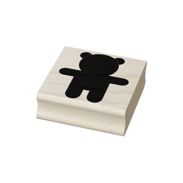 teddy bear rubber stamp (Stamp)