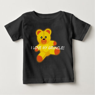 Teddy Bear says, "I Love My Gruncle" Baby T-Shirt