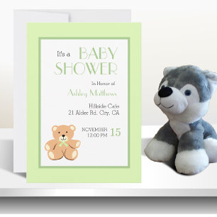 Teddy Bear Shower  Invitation