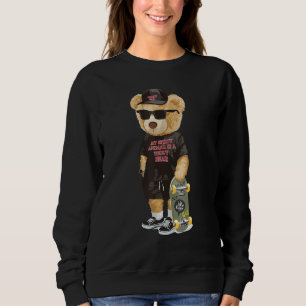 Teddy Bear Skating Lover Tshirt - Cool Skateboardi