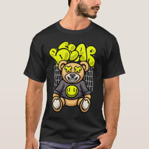 Teddy Bear Smiling Emoticon streetwear T-Shirt