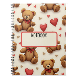 Teddy bear Spiral Photo Notebook