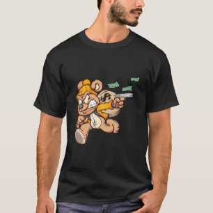 teddy bear stealing a big bag of money T-Shirt