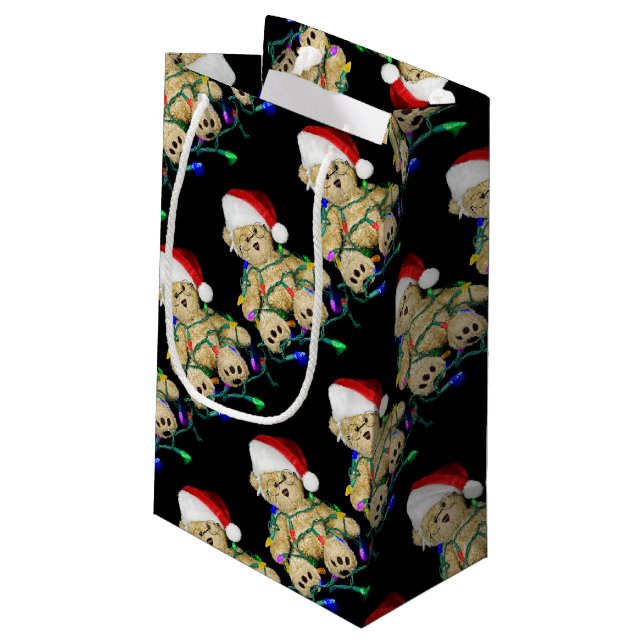 Teddy Bear tangle Small Gift Bag (Back Angled)