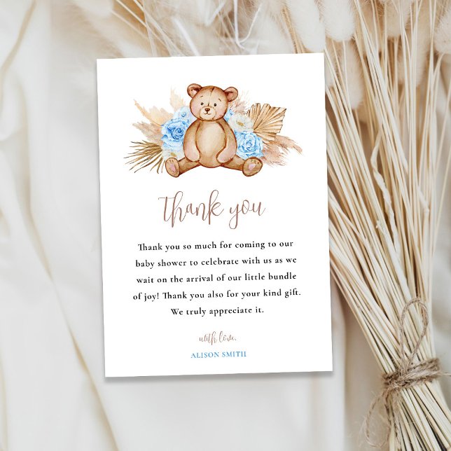 Teddy Bear Thank You Custom card (Creator Uploaded)