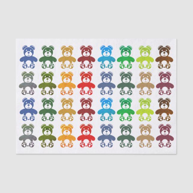 Teddy Bear Tissue Paper (Front)