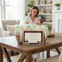 Teddy Bear & Toy Car Baby Shower Diaper Raffle