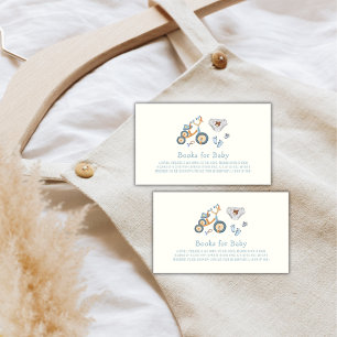 Teddy Bear Toys Nursery Boy Books For Baby Shower Enclosure Card
