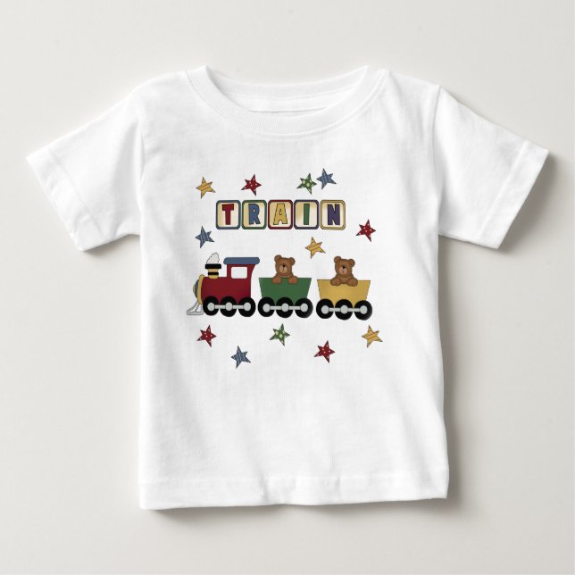Teddy Bear Train Tshirts and Gifts (Front)