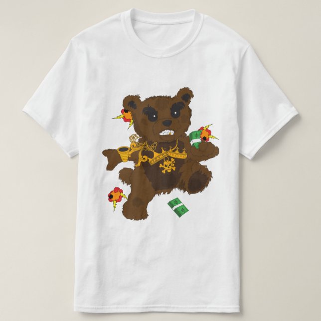 Teddy Bear Trappin T-Shirt (Design Front)