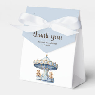 Teddy Bear Twin Boys Baby Shower Favour Box