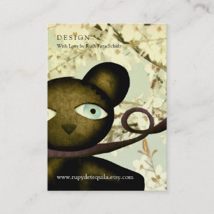 Teddy Bear Vintage Baby Shower Business Card