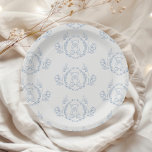 Teddy bear Vintage Chinoiserie Toile Baby shower Paper Plate<br><div class="desc">Teddy bear Vintage Chinoiserie Toile Baby shower paper plates.</div>