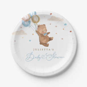 Teddy Bear We Can Bearly Wait Baby Shower Decor Paper Plate