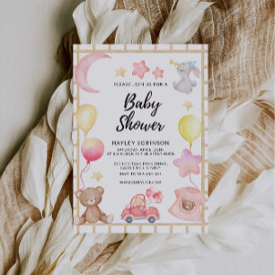 Teddy Bear Wedding Baby Shower Invitation