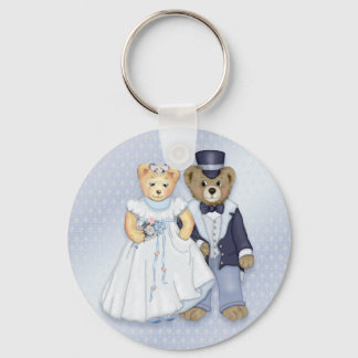 Teddy Bear Wedding - Customize Key Ring