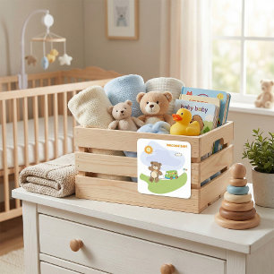 Teddy Bear Welcome Baby Nursery Design Square Sticker