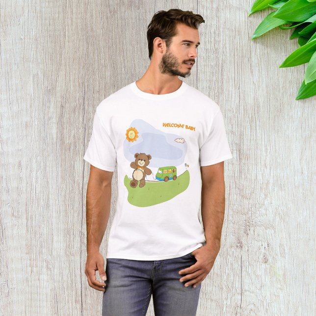 Teddy Bear Welcome Baby Nursery Design  T-Shirt (Creator Uploaded)
