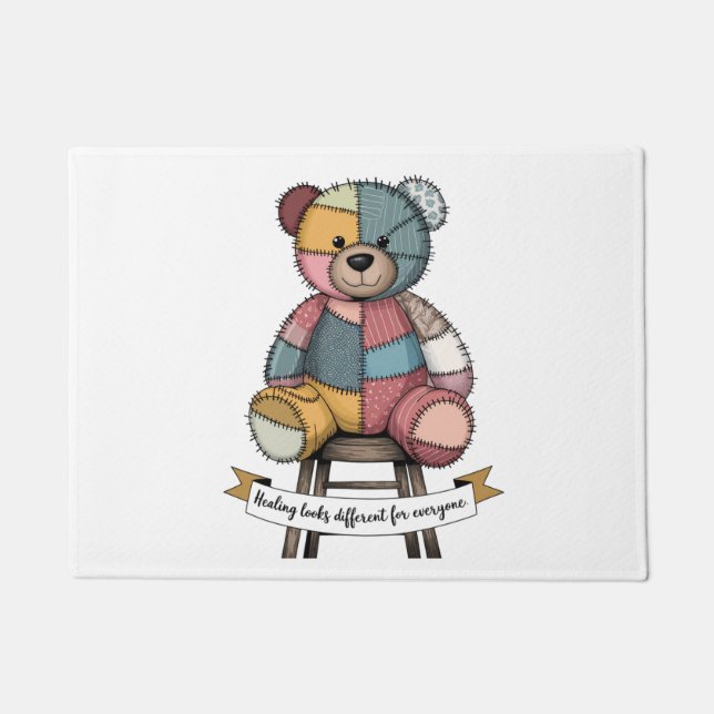 Teddy Bear Welcome Mat (Front)