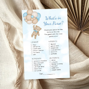 Teddy Bear What's in your Purse Baby Game