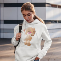 Teddy Bear With An Ice Block Hoodie
