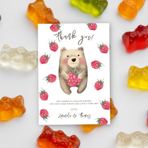 Teddy bear with berries - thank you