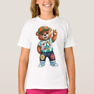 Teddy Bear with casual peaceful outfit 1 T-Shirt